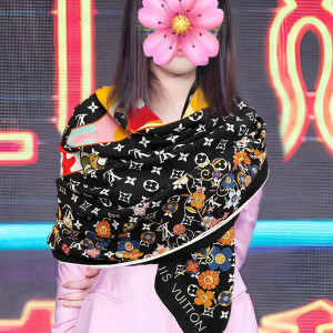 LV 더블페이스 실크스카프