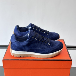 Hermes 남성 스웨이드 운동화