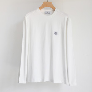 Stone25 로고 자수 긴팔 티셔츠