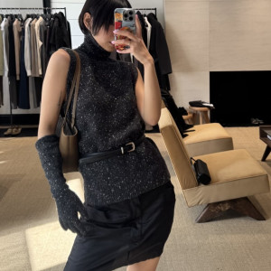 Therow 메리노 캐시미어 하이넥 베스트